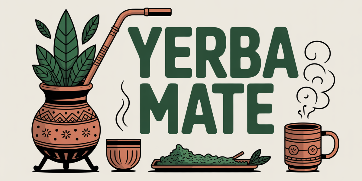 yerba mate calebasse bombilla sur fond clair